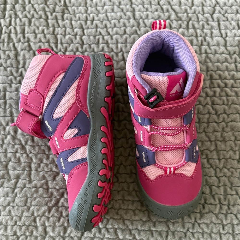 NEW ✨ MISHANSHA Kids Pink and Purple Waterproof Cold Weather Boots